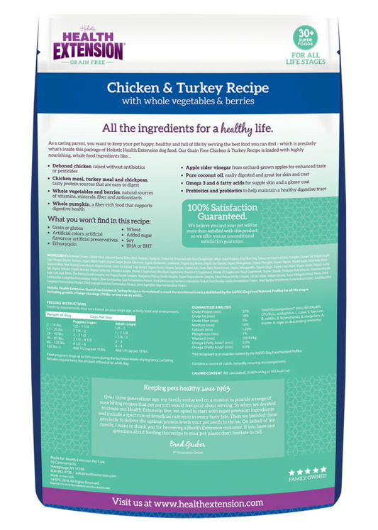 Health Extension All Life Stages Chicken and Turkey Dog Food