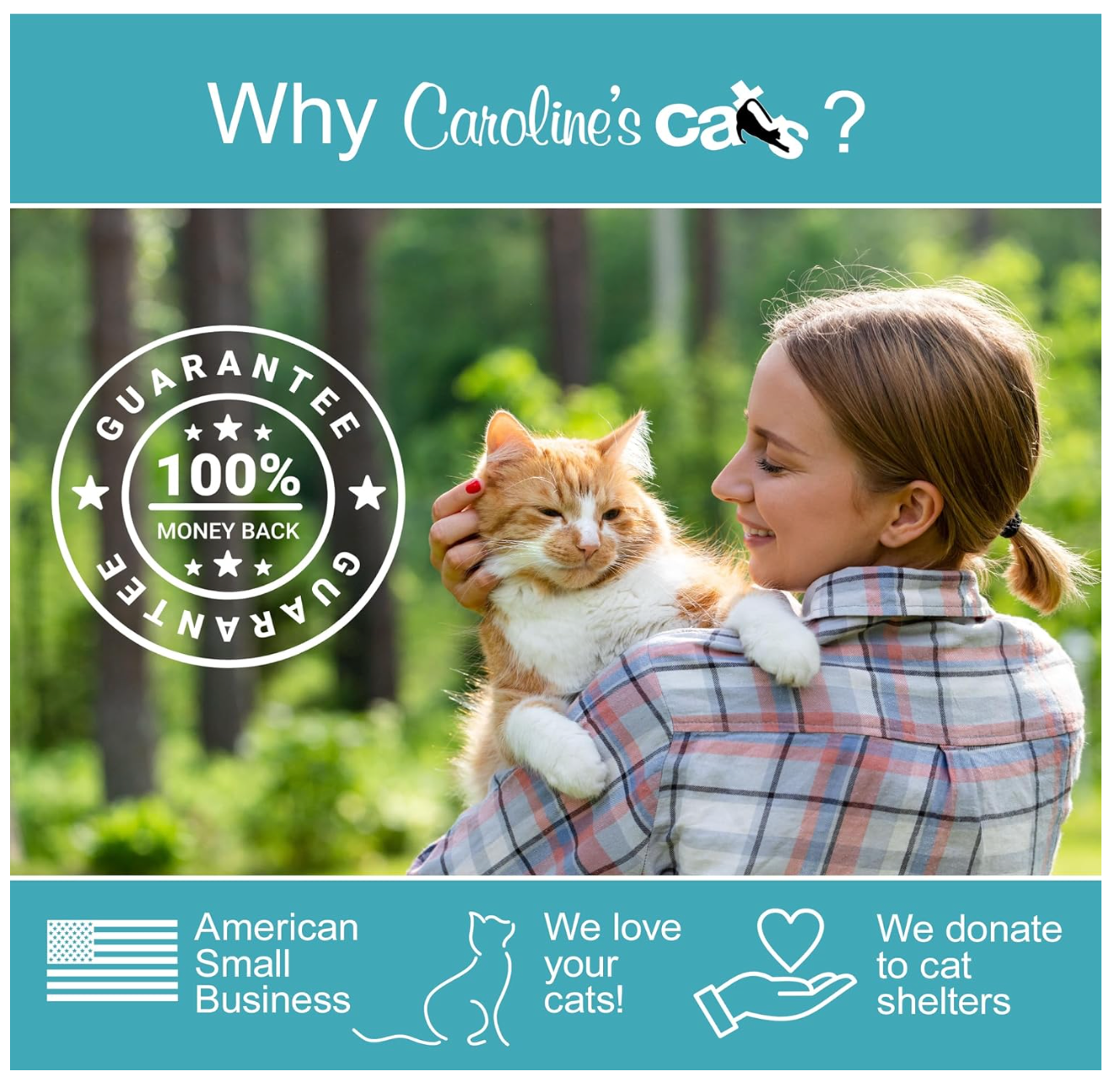 Caroline's Cats Organic Catnip Packets for Cat Toys 2.0 – More Potent Refill Pouches for Flapping Bird, Flopping Fish, and Others, 10 Tea Bags