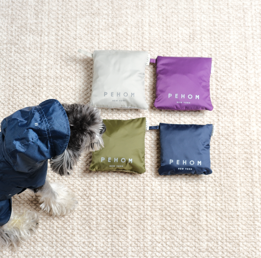 Capsule Raincoat Blue Dog Apparel Premium Pet Supply Premium - detail view
