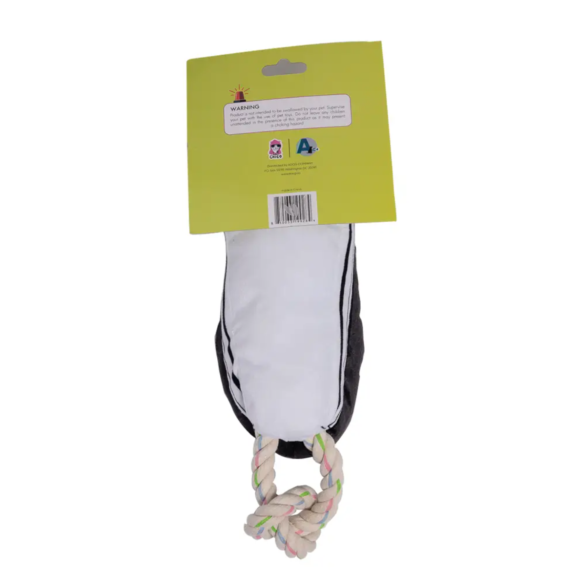Sneaker Plush Dog Toy Squeaky Treat Compartment Black ๐