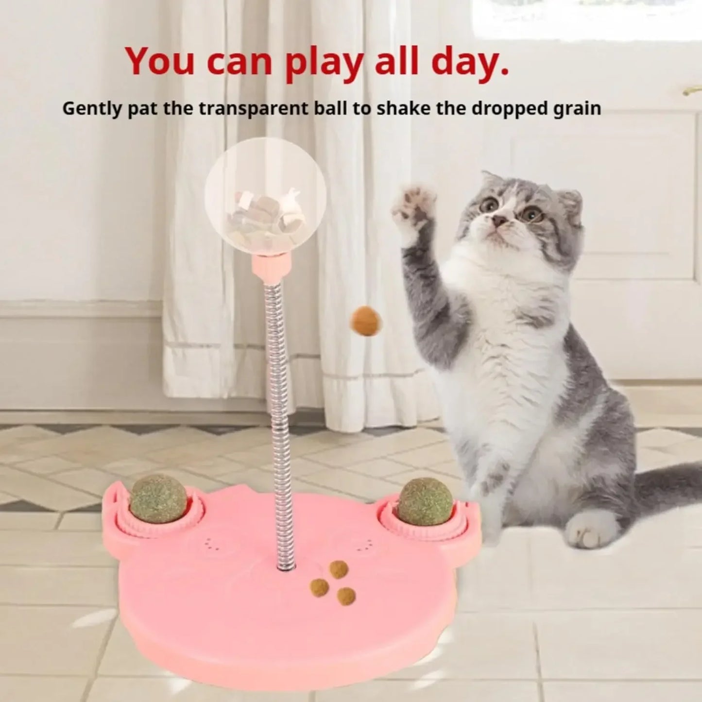 Snack Ball Interactive Treat Dispenser - Dog Cat Chase Exercise Feeder Toy