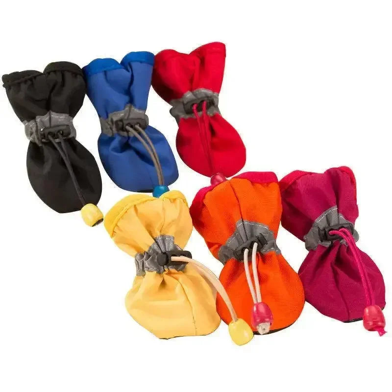 š 4-Piece Waterproof Dog Shoes Set - Complete Paw Protection for Every Adventure