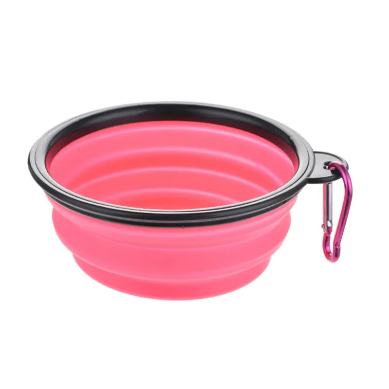 Portable Pet Food Bowl - Collapsible Silicone Travel Water Food Bowl