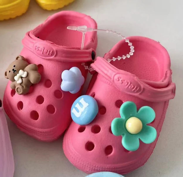 Fashionable Dog Crocs - Breathable Hole Shoes with Custom Accessories