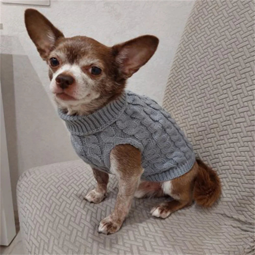 Classic Dog Sweater - Winter Pullover for Small Dogs & Puppies