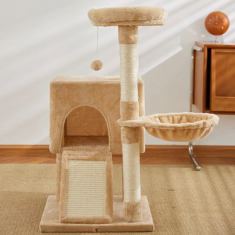Luxury Cat Tree Double Condos Hammock Sisal Post ๐ฑ