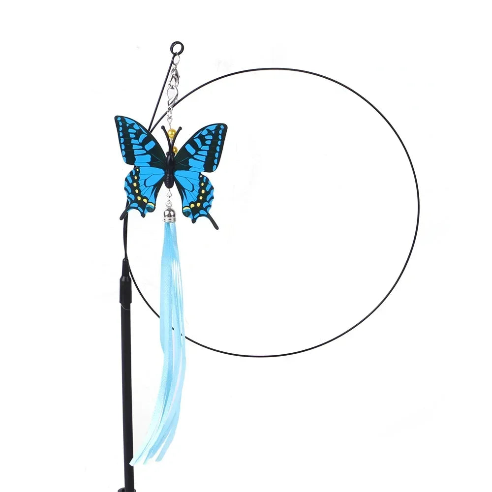 Realistic Bird Cat Toy - Interactive Feather Hunt