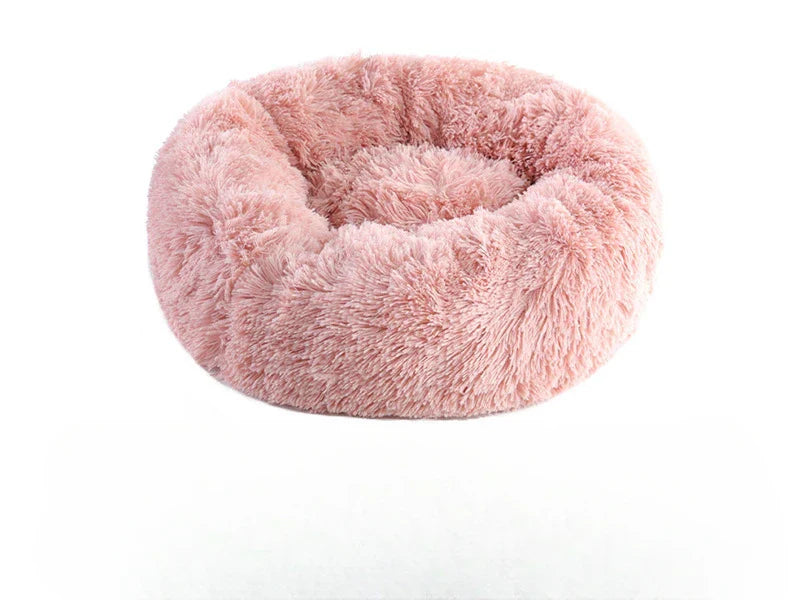 Plush Winter Cat & Dog Nest – Warm, Washable Round Pet Bed - WTN Essentials