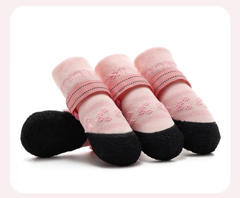 Waterproof Outdoor Dog Walking Shoes - Anti-Slip Breathable Pet Accessories