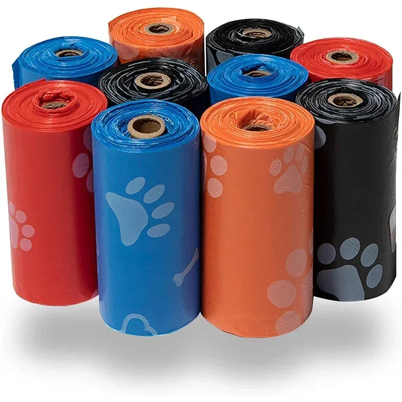 100Rolls Dog Poop Bag Outdoor Cleaning Poop Bag Outdoor Clean Pets Supplies for Dog 15Bags/Roll Refill Garbage Bag Pet Supplies - Purrfect Pet Kingdom
