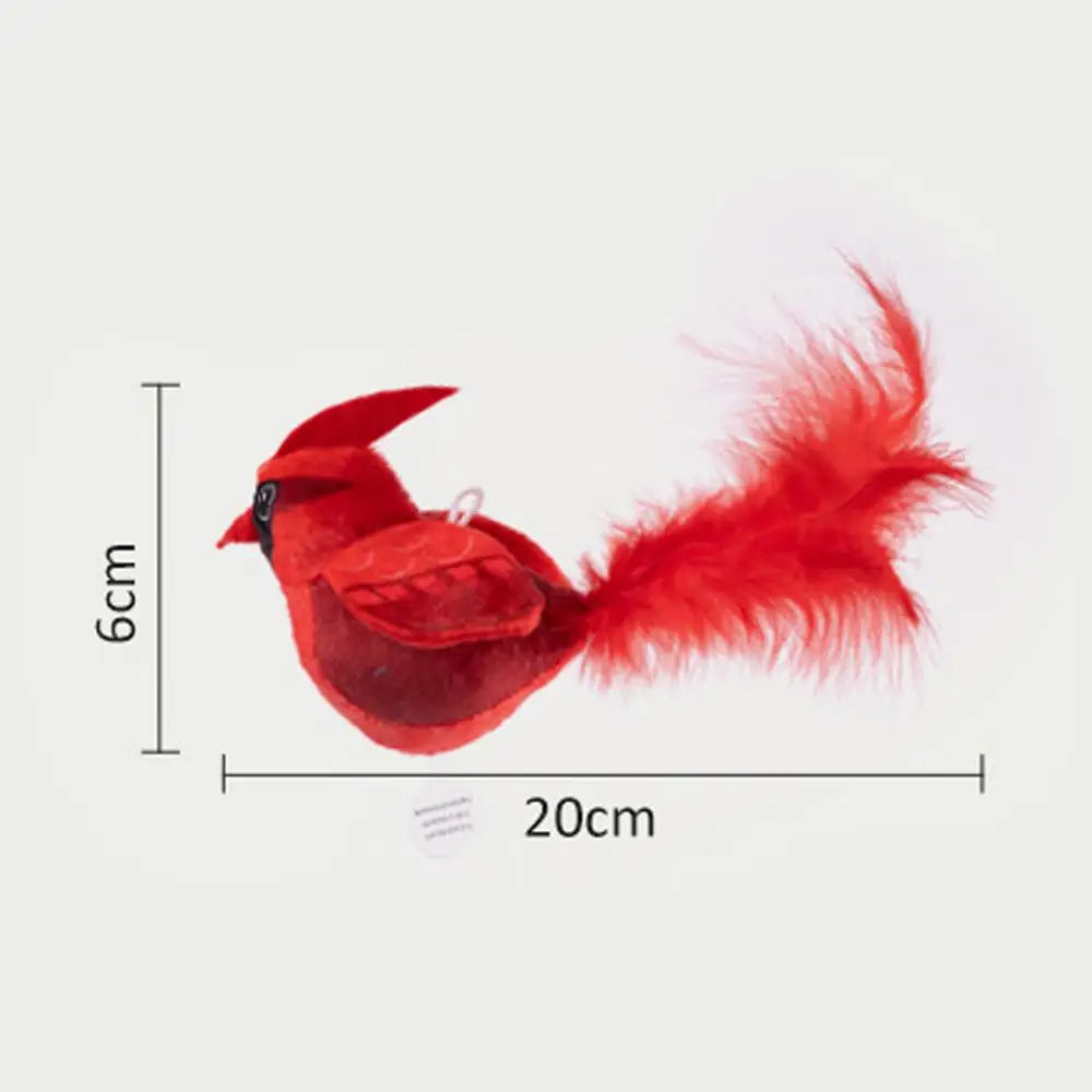 Flapping Bird Cat Toy Chirping Realistic Interactive Flying ๐ฑ