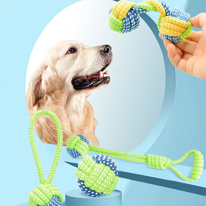 Dog Rope Toys Interactive Cotton Puppies Adults 14.1oz 🦴