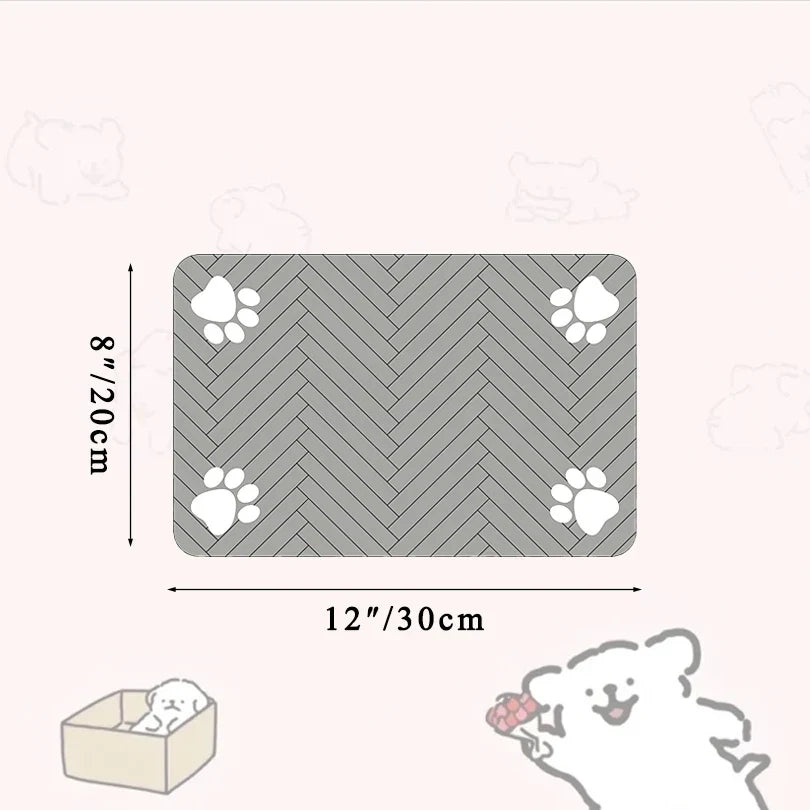 Pet Feeding Mat Waterproof Quick Dry Placemat ๐ฝ๏ธ - Purrfect Pet Kingdom