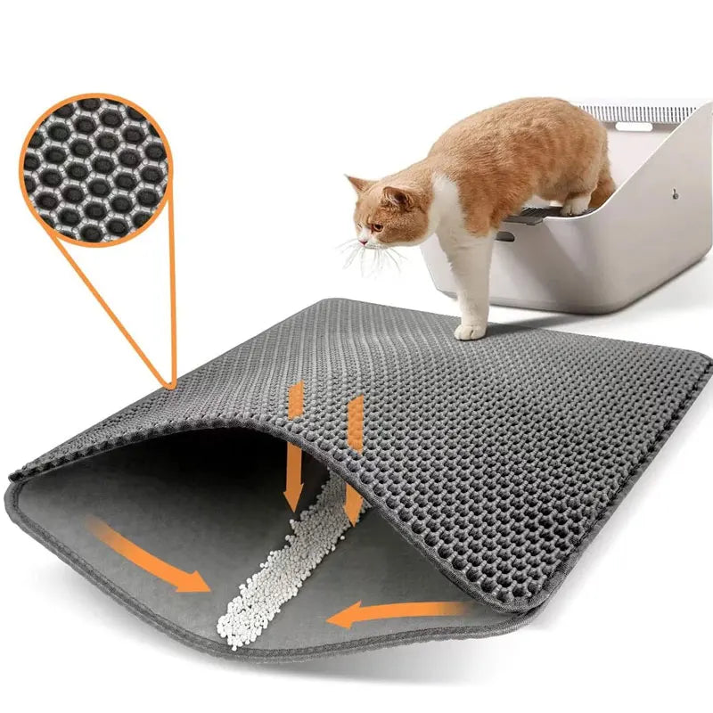 Cat Litter Mat Trapping Design Double Layer