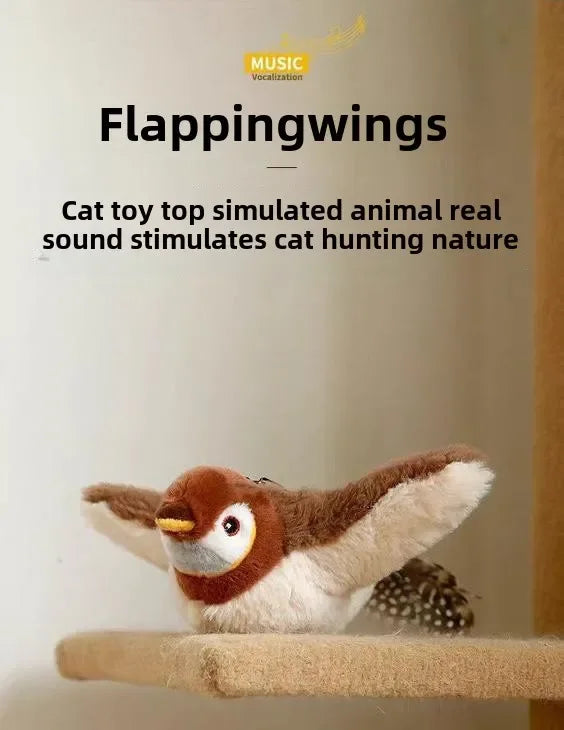 Cat Interactive Toys - Catnip Electric Bird Touch-Activated USB Rechargeable - Purrfect Pet Kingdom