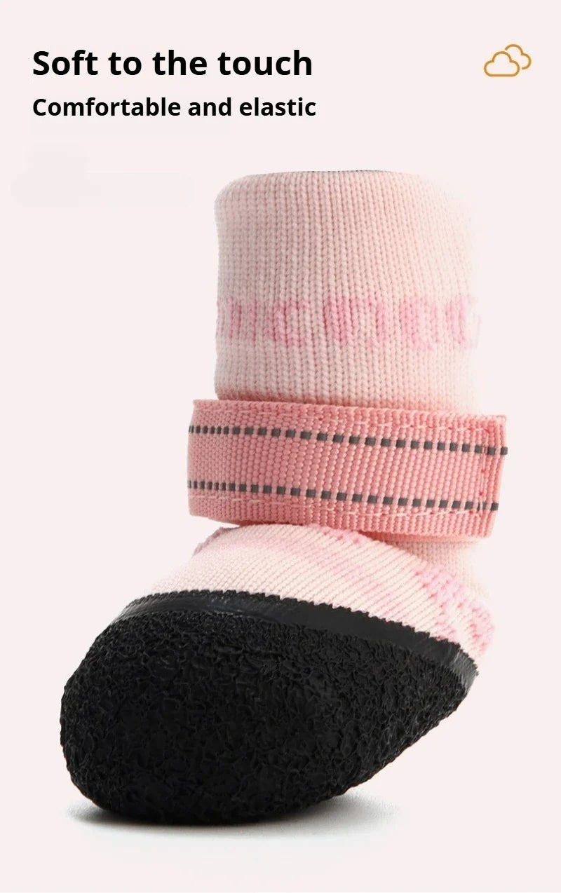 Waterproof Outdoor Dog Walking Shoes - Anti-Slip Breathable Pet Accessories