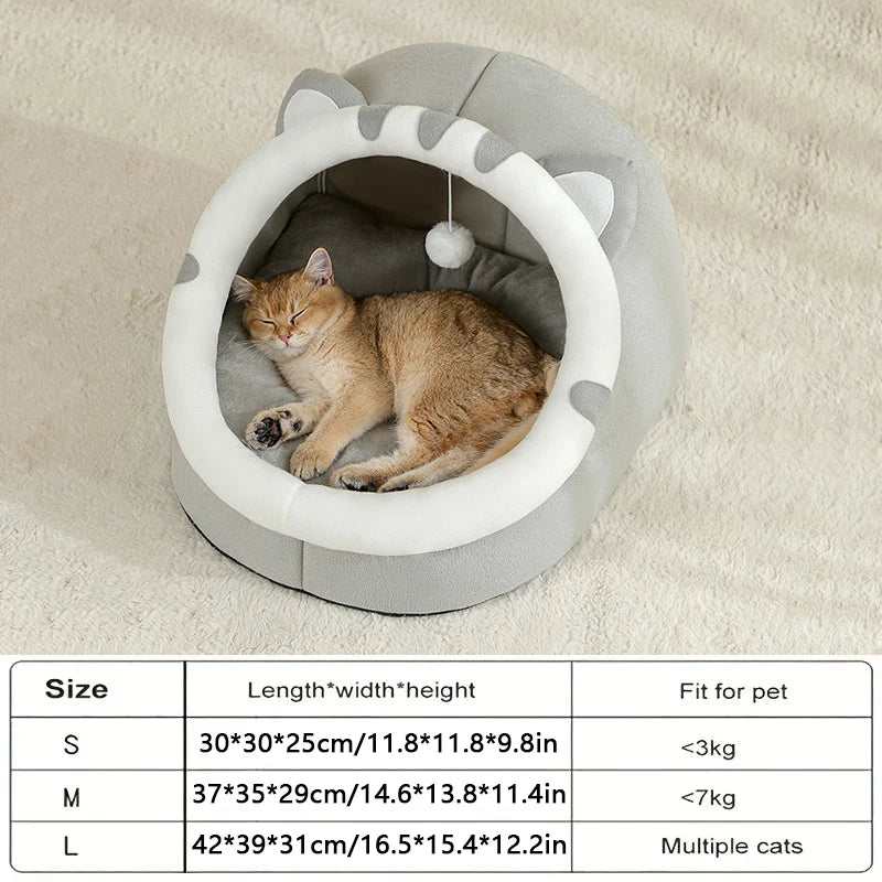 Cat Cave Bed – Washable Cat Bed & Cozy Hideaway - WTN Essentials