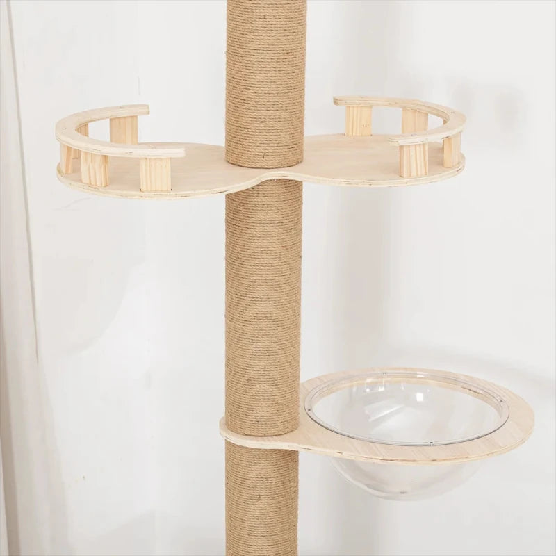 Multi Layer Solid Wood Cat Climbing Frame ๐ฑ