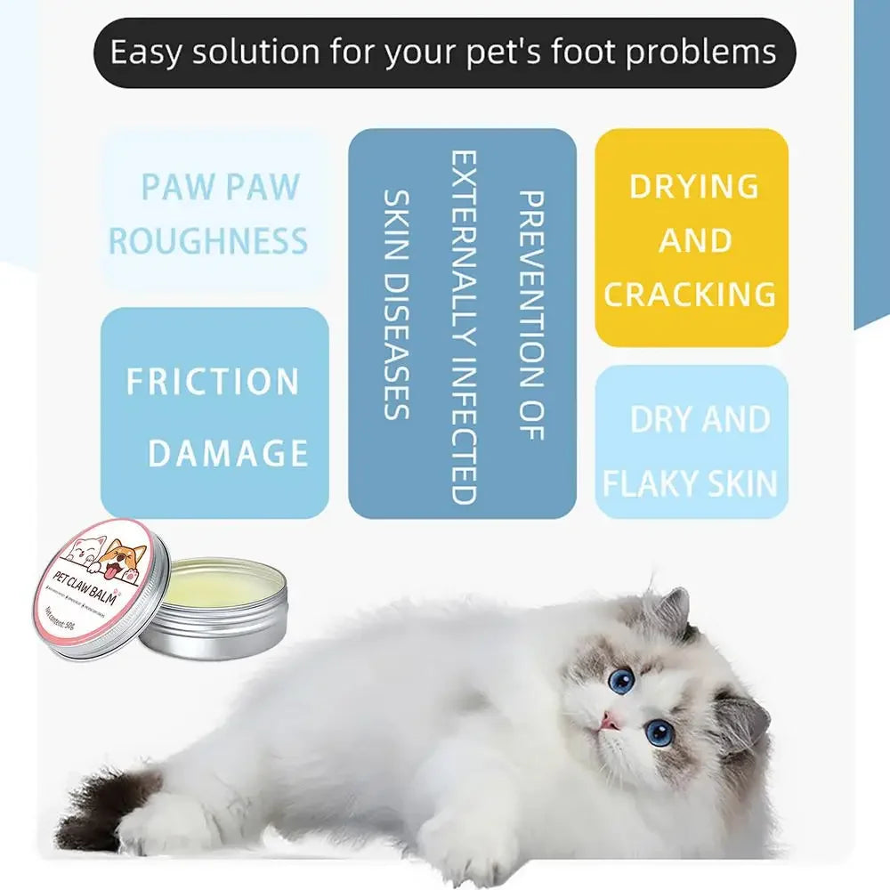 š¾ Pet Paw Balm 50g - Healing Protective Cream for Rough Paws & Dry Noses
