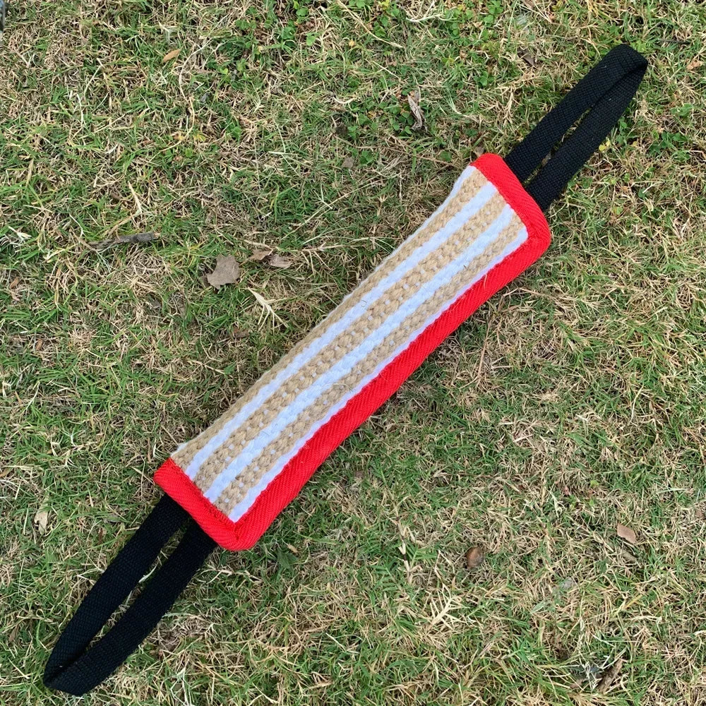 Tug of War Puppy Training Toy - Interactive Bite Pillow with 2 Handles