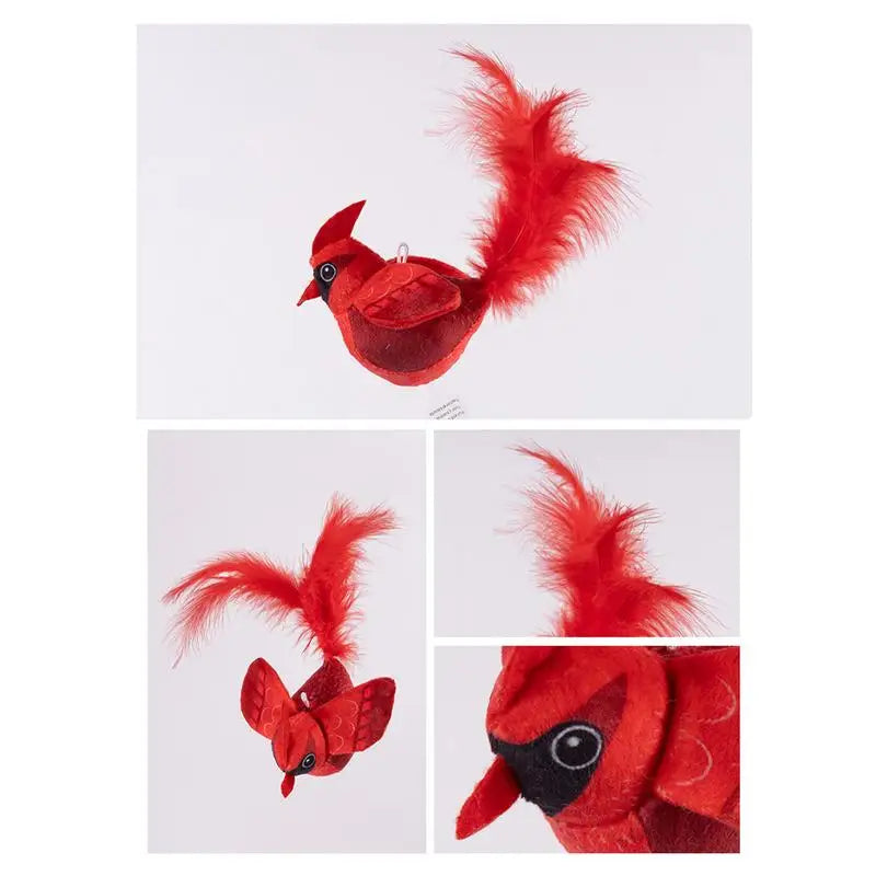 Flapping Bird Cat Toy Chirping Realistic Interactive Flying ๐ฑ
