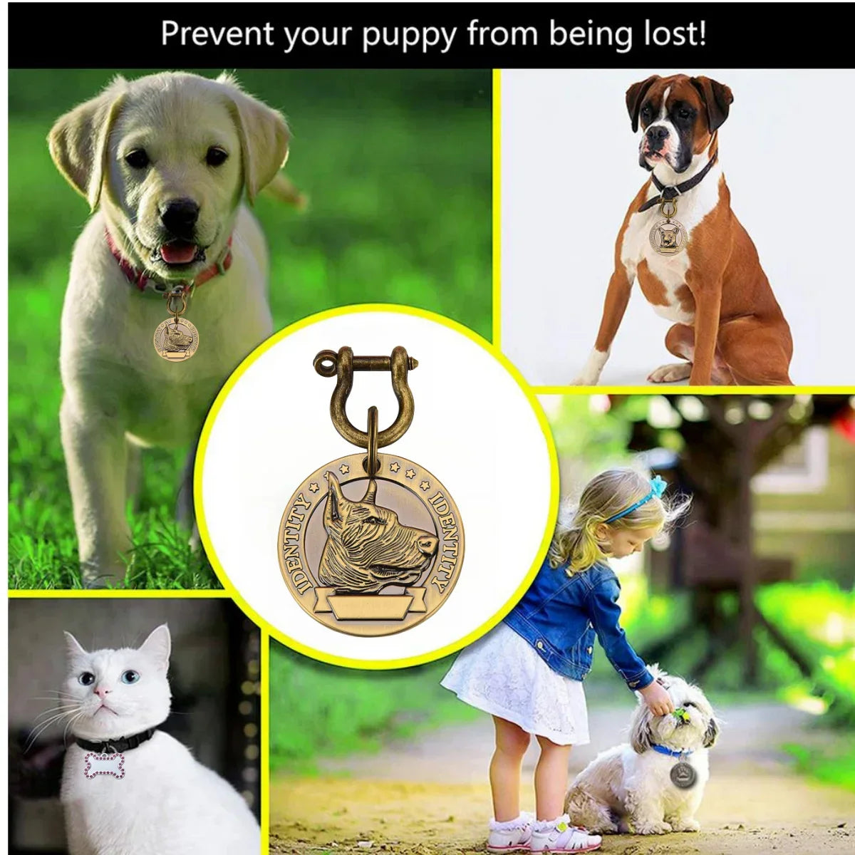 Custom Pet ID Tag - VIP Engraved Safety Nameplate