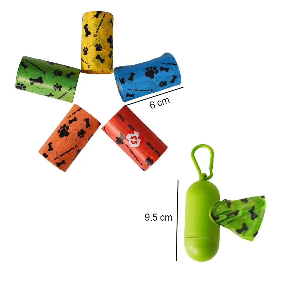 Pet Cat Dog Poop Bags Disposable Dog Waste Bags Bulk Poop Bags Dispenser biodegradable Bag Outdoor Home Clean Refill Garbage Bag - Purrfect Pet Kingdom