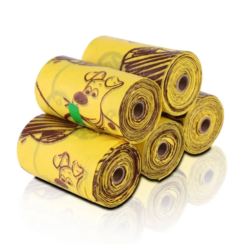 Dog Poop Bags Disposable Biodegradable Environmentally Friendly Garbage Bags Doggie Outdoor Home Clean Bag bolsas caca perro - Purrfect Pet Kingdom - Dark Brown - 1Roll(15Bags) - 1005007003706905 - Dark Brown - 1Roll(15Bags)