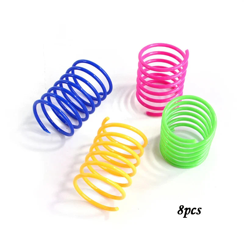 Cat Toy Colorful Spring Durable Kitten Coils