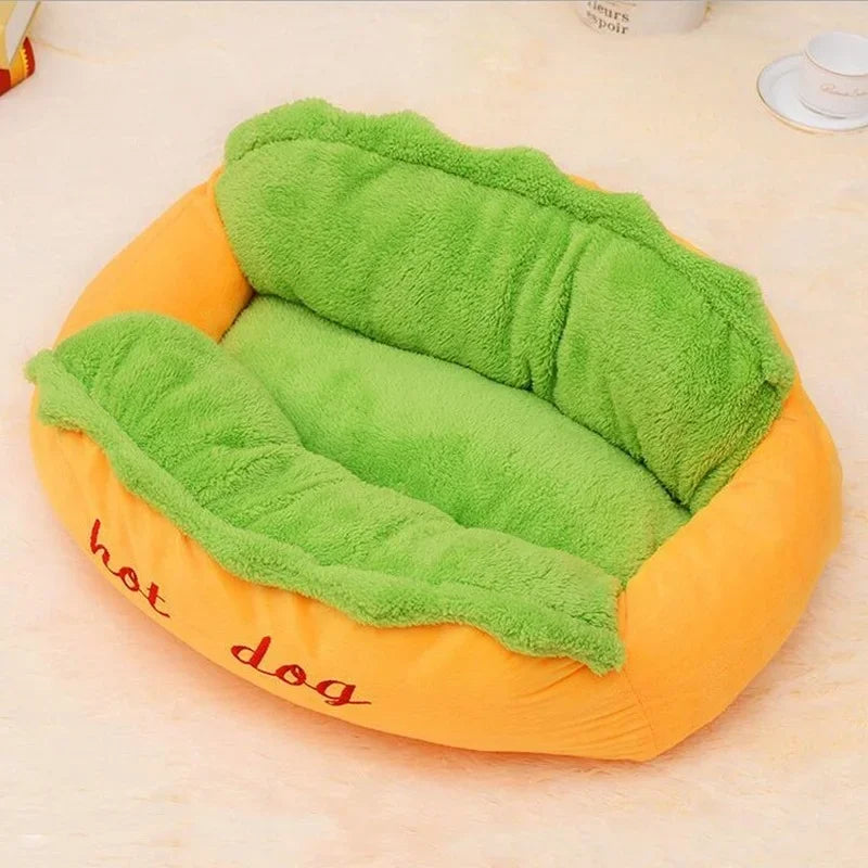 Hot Dog Bun Pet Bed - Cozy Comfort Paradise