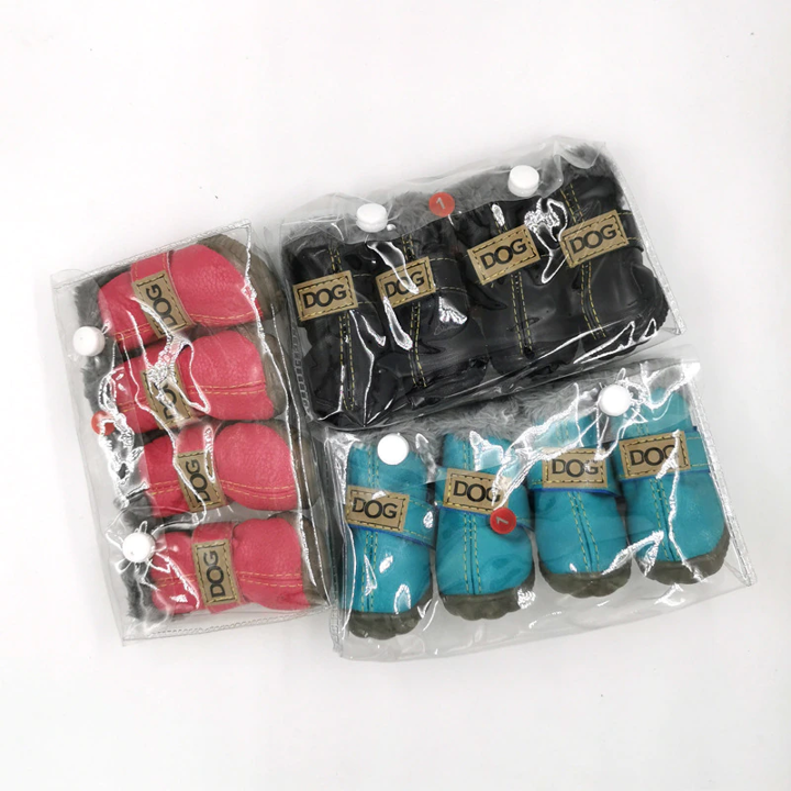 Dog Snow Boots Waterproof Fleece Lined Warm Winter 🥾