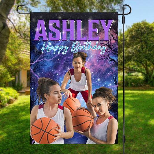 Live Preview Custom Your Pets Flag, Retro Vintage Portrait Bootleg Garden Flag, Personalized with Your Own Dog or Cat Photo C775