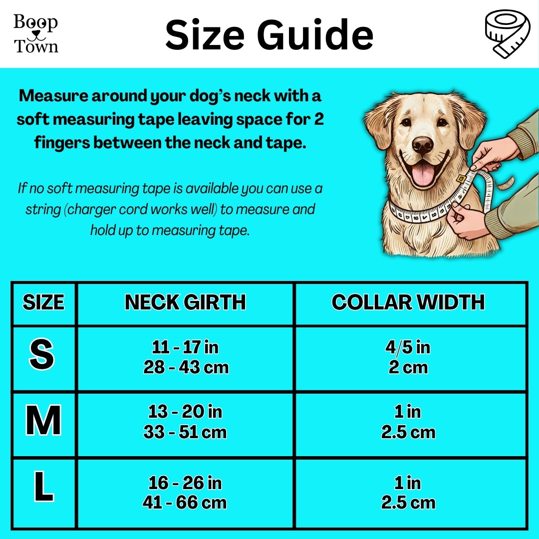 Dog Collar Leash Set Spotted Cow Pattern 5.5 Oz ๐