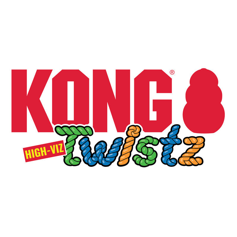 KONG Twistz High-Viz Ring Glow-In-Dark Fetch Dog Toy 👑