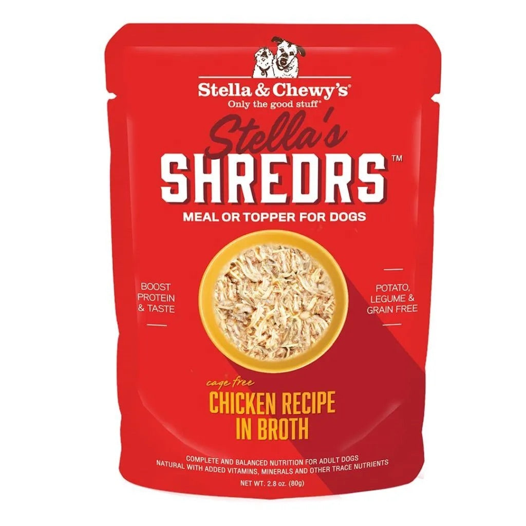 Stella & Chewy’s Shredrs Chicken Dog Food (2.8oz) - Wet Dog Food - The Family Pet