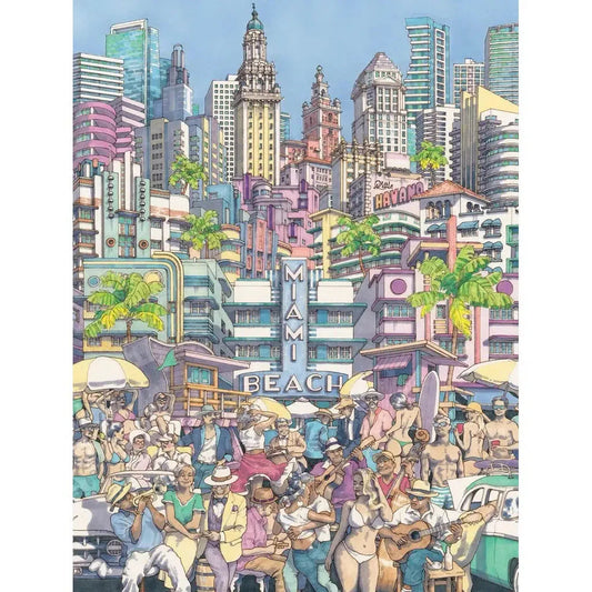 Sun Kissed City 500 Piece Jigsaw Puzzle NYPC