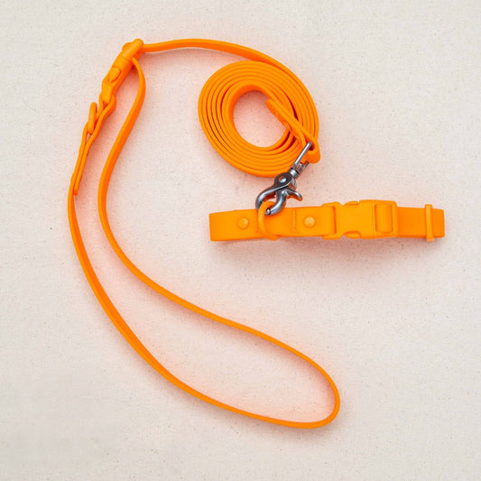 PVC Handsfree Dog Leash - All Weather Waterproof Durable & Odor-Resistant