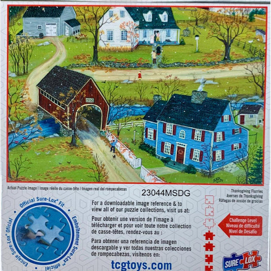 Thanksgiving Flurries Americana 500 Piece Jigsaw Puzzle Sure Lox