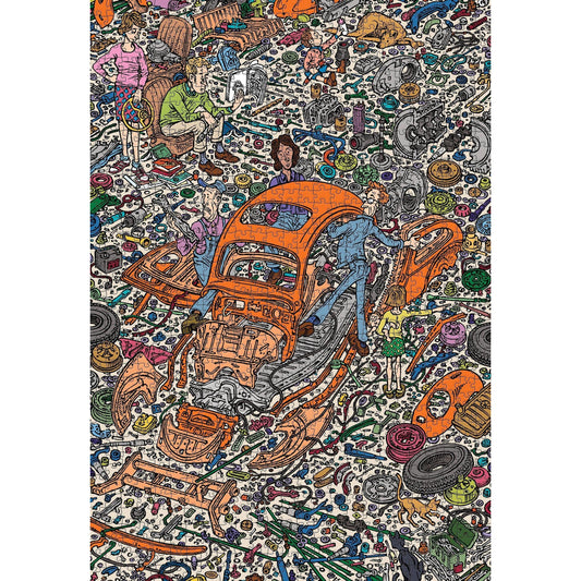 The Exploded Beetle 1000 Piece Jigsaw Puzzle Pomegranate