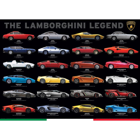 The Lamborghini Legend 1000 Piece Jigsaw Puzzle Eurographics