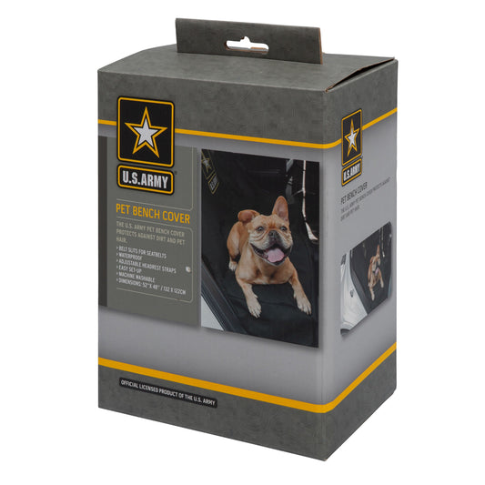Us Army Car Bench Seat Pet Cover Dark Camo Pet Travel Pet - detail view