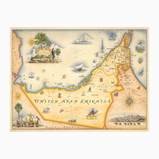United Arab Emirates 1000 Piece Jigsaw Puzzle Xplorer Maps