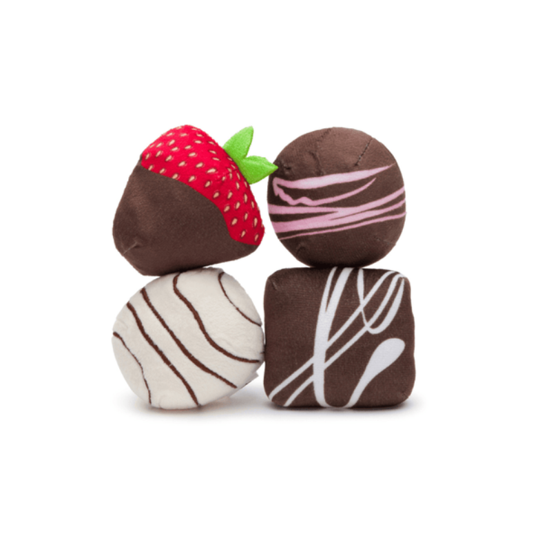 Dogiva Box of Chocolates Dog Toy Set - 4 Pc
