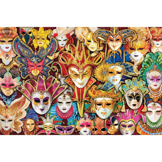 Venetian Masks 1000 Piece Jigsaw Puzzle Eurographics