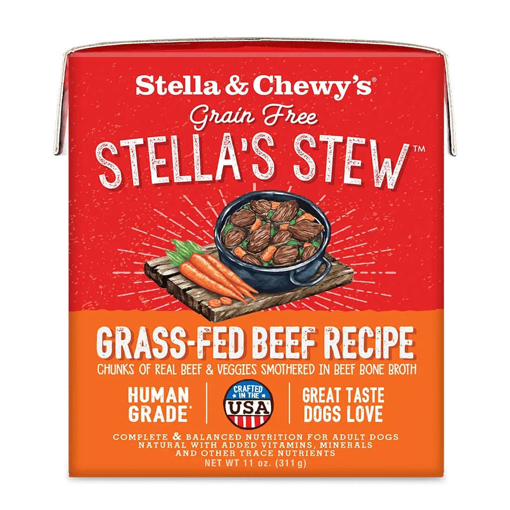 Stella & Chewy's Stew Grass - fed Beef Dog Food (11oz) - Wet Dog Food - The Family Pet