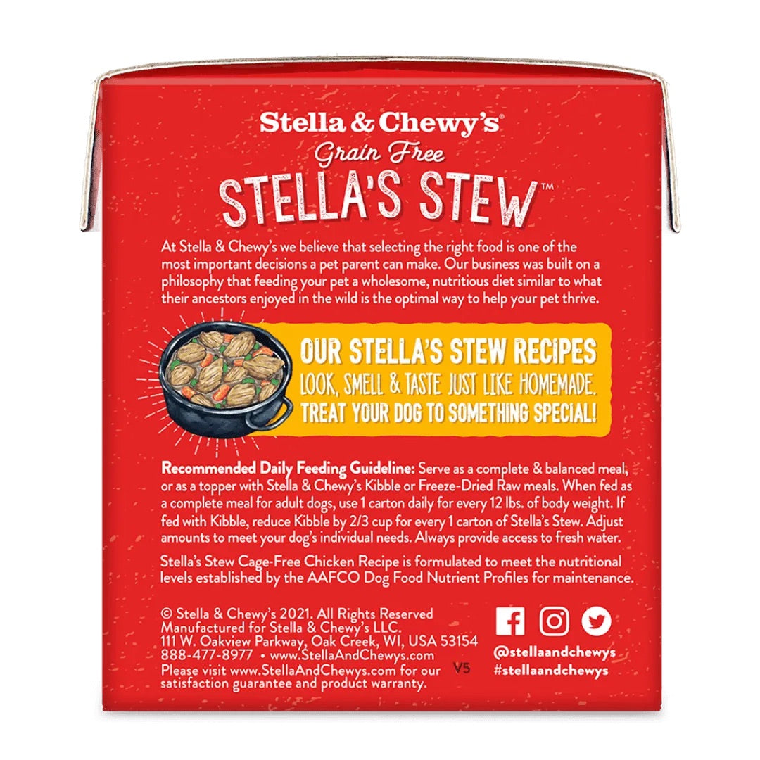 Stella & Chewy's Stew Cage Free Chicken Dog Food (11oz) - Wet Dog Food - The Family Pet