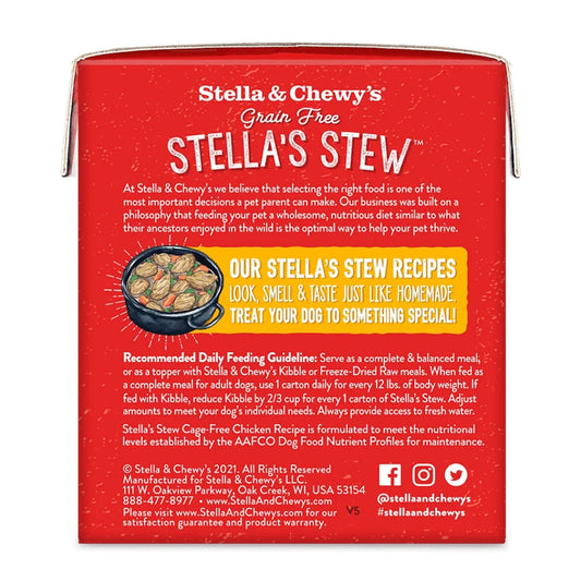 Stella & Chewy's Stew Cage Free Chicken Dog Food (11oz) - Wet Dog Food - The Family Pet