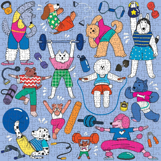 Well-Trained Dogs 500 Piece Jigsaw Puzzle Mudpuppy