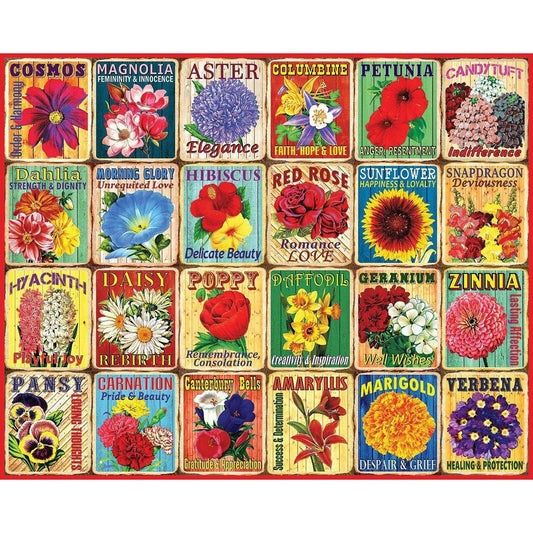 What Flowers Mean 1000 Piece Jigsaw Puzzle White Mountain