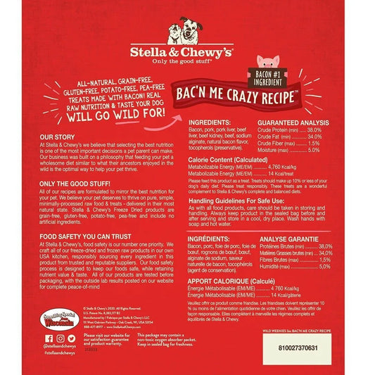 Dog Treats Stella Bacon Chews 3oz Training Rewards Premium - detail view